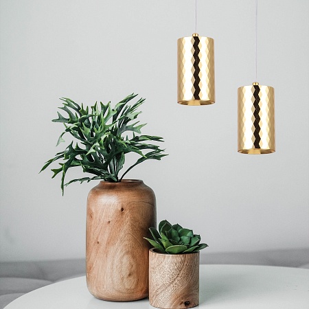 Подвесной светильник Eurosvet 50247/1 LED/ золото - фото