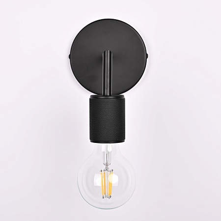 Бра Rh Utilitaire Single Sconce Black Imperiumloft 123284-22 - фото
