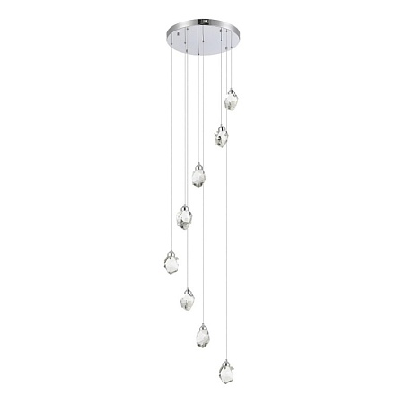 Светильник подвесной ST-Luce Хром/Прозрачный LED 8*3W 3000K SL6114.103.08 - фото