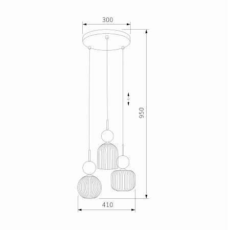 Подвесной светильник TK Lighting 11148 Sophia Green Cognac - фото