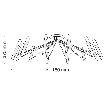 Потолочный светильник Maytoni MOD620CL-24B - фото