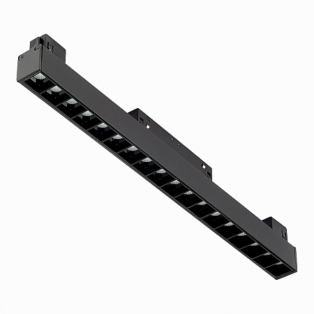 Магнитный трековый светильник Черный LED 1*18W 3000K 1 407Lm Ra>90 36° IP20 L331xW22xH4 ST361.436.18 - фото