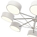 Светильник потолочный Белый, Хром/Белый LED 8*10W SLE6005-502-08 - фото