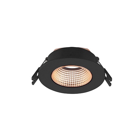 DK3061-BBR Встраиваемый светильник, IP 20, 10 Вт, GU5.3, LED, черный/бронзовый, пластик - фото