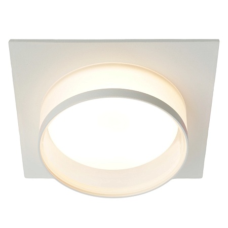 Светильник встраиваемый Feron DL501 потолочный GX53 белый квадрат - фото