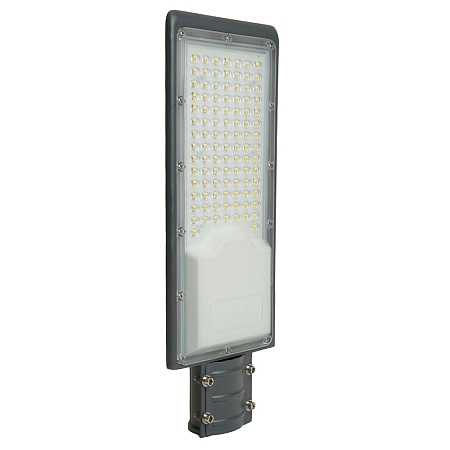 Светодиодный уличный консольный светильник Feron SP3033 100W 6400K 230V, серый - фото