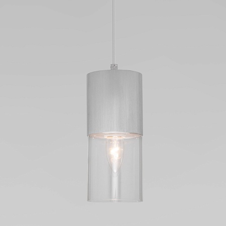 Подвесной акцентный светильник Eurosvet 50233/1 серебро - фото