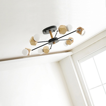 Люстра На Штанге Jx D90 Black Imperiumloft 204242-26 - фото