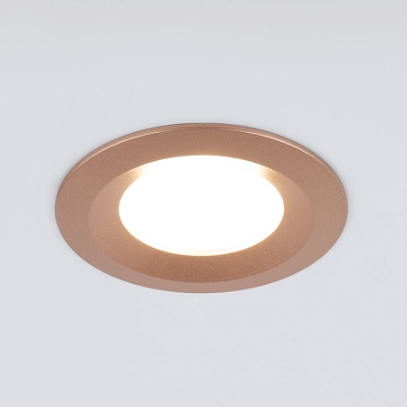 Встраиваемый точечный светильник 110 MR16 золотой Elektrostandard - фото