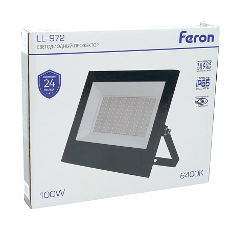 Светодиодный прожектор Feron LL-972IP65 100W 6400K - фото