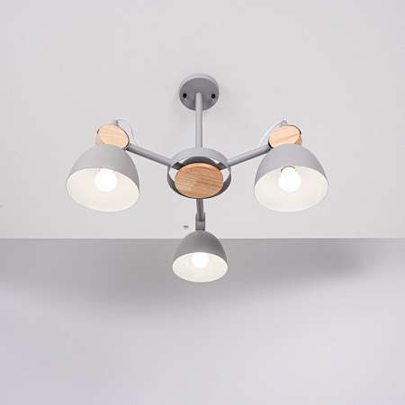 Потолочная Люстр На Штанге Rolla 3 Gray Imperiumloft 101991-26 - фото