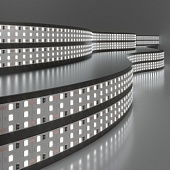 Светодиодная лента 360 LED 26 Вт IP20 трехрядная 6500К холодный белый 2835 24V 360Led 26W IP20