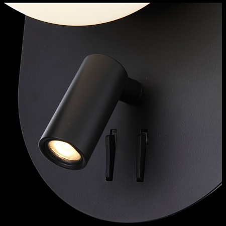 Бра ST-Luce Черный/Белый LED 1+1*8+3W 4000K SL395.411.02 - фото