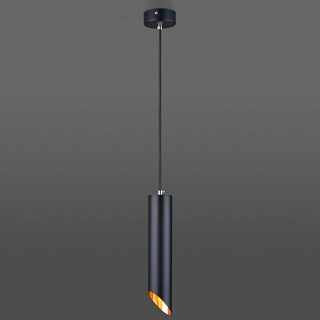 Подвесной акцентный светильник Eurosvet 7011 MR16 BK/GD черный/золото - фото