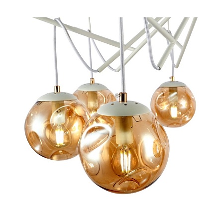 Светильник потолочный Белый/Янтарный E14 8*40W SLE110202-08 - фото