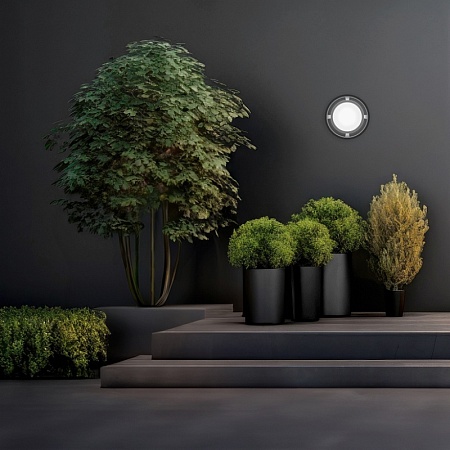 Светильник уличный настенный ST-Luce Черный/Белый LED 1*5W 4000K SL9504.411.01 - фото