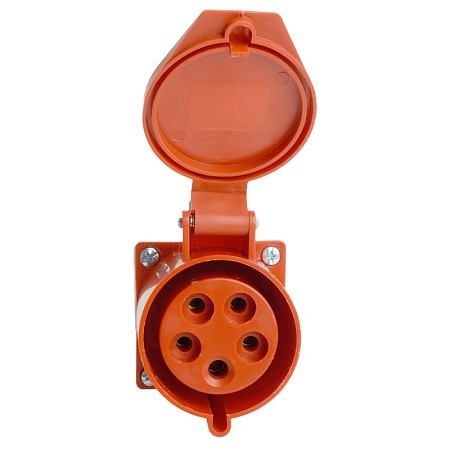 Розетка стационарная ST-125 32А 380В 3P+PE+N IP44, RST32-125-44, Stekker - фото