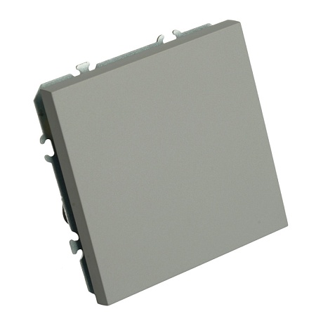 Переключатель перекрестный 1-клавишный (механизм), STEKKER, 250В, 10А, серия Эмили, RSW10-5110-10, платиново-серый, soft touch - фото