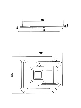 Потолочный светильник Freya FR10022CL-L71W - фото