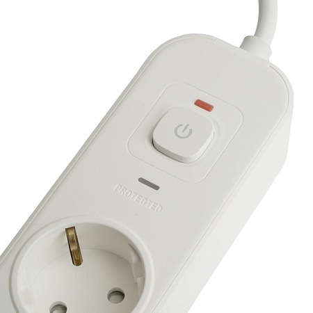 Сетевой фильтр 5-местный с/з STEKKER 3x1мм2, 5 м, 250В, 16А, 2 USB-A+2 Type-C 3, серия Nova, белый - фото