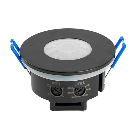 Датчик движения и освещенности 1200W 8m 120°(гориз.) 360°(верт.) чёрный, SEN55, артикул 51577 - фото