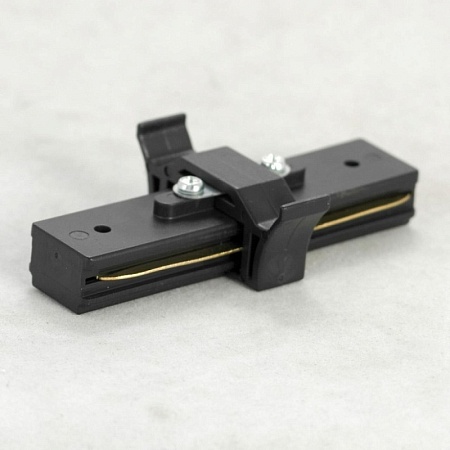  Lussole  10324 прямой коннектор черный - фото