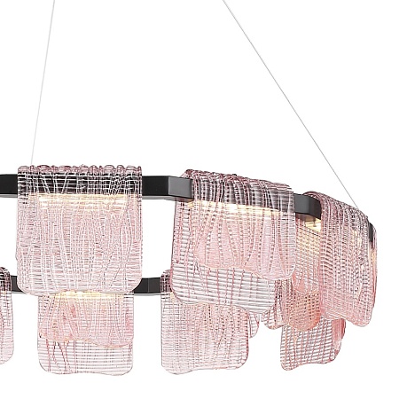 Светильник подвесной ST-Luce черный/розовый LED 1*66W 3000K SL6021.403.66 - фото