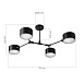 Светильник потолочный Черный/Черный E14 4*60W SLE183402-04 - фото