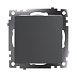 Выключатель 1-клавишный (механизм) 250В, 10А, серия Катрин, графит, GLS10-7103-06 - фото