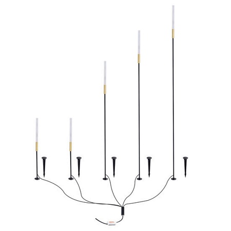Грунтовый светильник Arte Lamp MUSTER A1083PA-5BK - фото