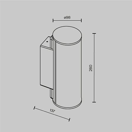 Настенный светильник (бра) Outdoor O434WL-L12GF3K - фото