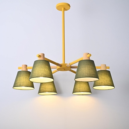 Потолочная Люстра На Штанге Natura A Green 6 Imperiumloft 177993-26 - фото