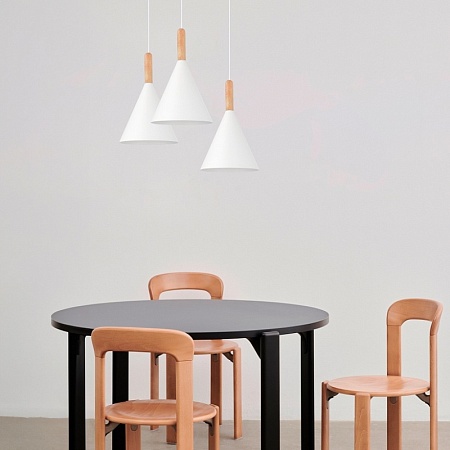 Светильник подвесной Черный/Белый E27 1*40W SLE1255-413-01 - фото