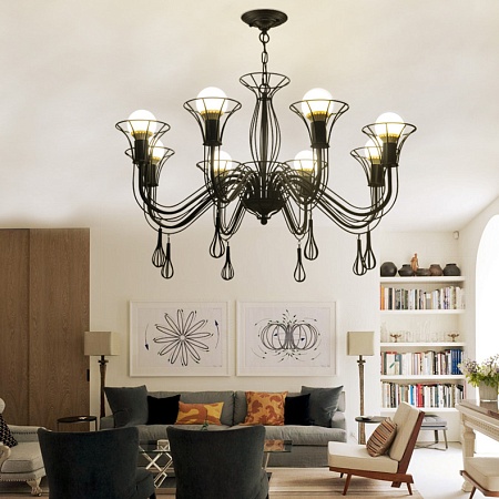 Подвесная Люстра Cast 5 White Imperiumloft 101410-26 - фото