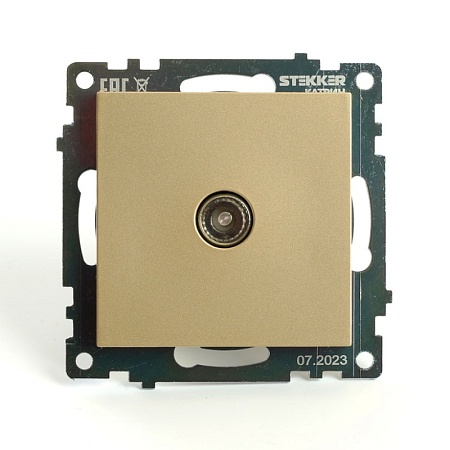 Сальник PG7 диаметр проводника 3-6,5 мм STEKKER, IP54, серый (DIY упаковка 3 шт) (без мембраны) - фото