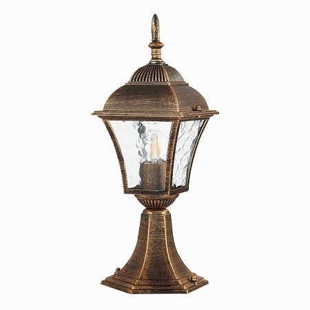 Светильник уличный наземный ST-Luce Бронза/Бронза, Прозрачный E27 1*60W SL082.205.01 - фото