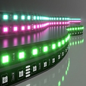 Светодиодная лента 24 В 14,4 Вт/м 60 Led/м 5050 IP20, RGB, Black, 5 м Лента светодиодная 24V 14,4W 60Led 5050 IP20 RGB, Black, 5м Elektrostandard