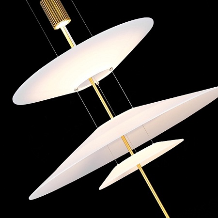 Люстра подвесная ST-Luce Золотистый/Белый LED 1*15W 3000K SL6101.213.01 - фото