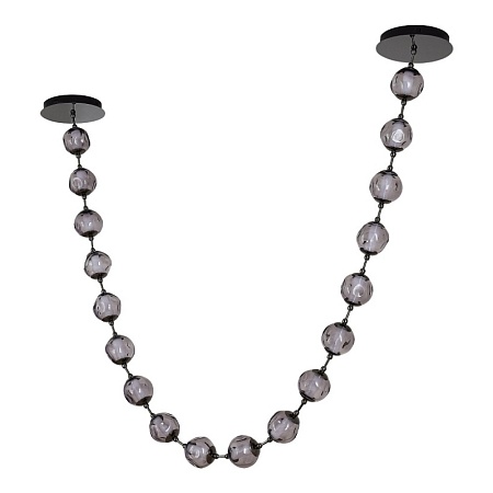 SL6520.403.18 Светильник подвесной ST-Luce черный жемчуг/прозрачно-дымчатый LED 1*90W 4000K HELMI - фото