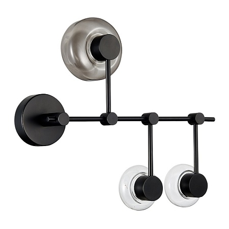 Светильник настенно-потолочный ST-Luce Черный/Дымчатый, Прозрачный LED 3*3W 3000K SL6005.401.03 - фото