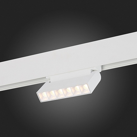 Магнитный трековый светильник белый LED 1*6W 3000K 532Lm Ra>80 36° IP20 L120xW22xH108 4 ST364.536.06 - фото