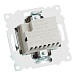 Розетка 2-местная USB + type C, STEKKER GLS10-7116-04, 250В, 3А, max 20W,серия Катрин, шоколад - фото