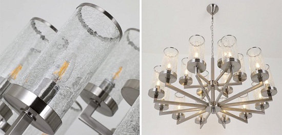 Люстра Liaison Two-Tier Chandelier 18 Silver Imperiumloft 143896-22 - фото
