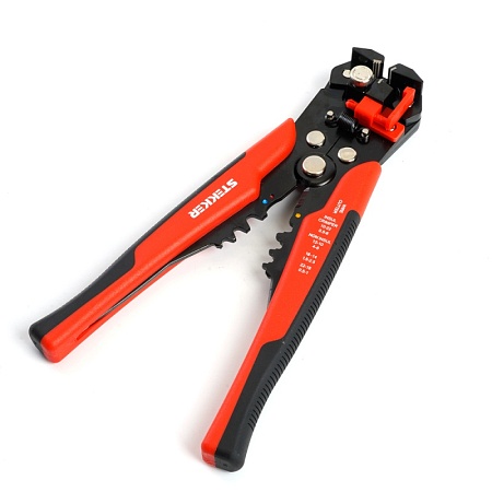 Автоматический многофункциональный инструмент для зачистки кабеля (стриппер) STEKKER, 0,5-6мм, WSC-001 - фото