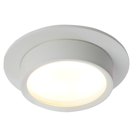 Светильник встраиваемый Feron DL504 потолочный GX53 белый круг IP44 - фото