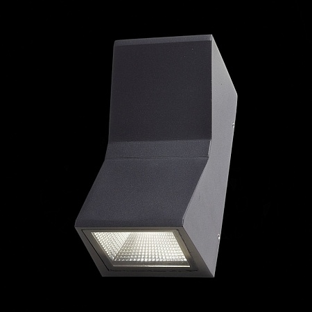 Светильник уличный настенный ST-Luce Черный кварцевый LED 2*7W 4000K SL088.431.02 - фото
