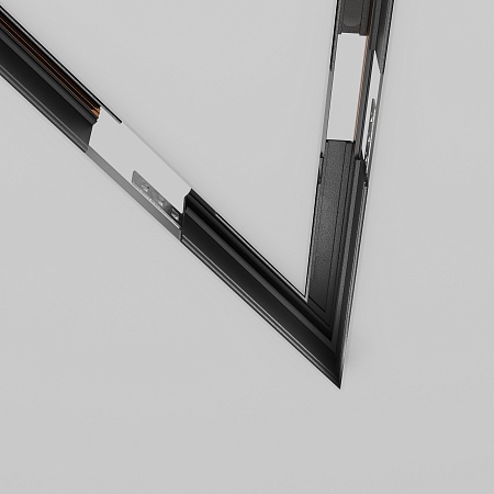 Угол-соединитель 45° Exility встраиваемый черный - фото