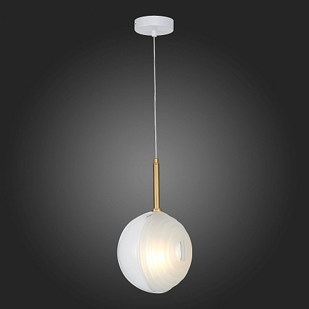 Подвес ST-Luce Латунь/Белый G4 1*5W SL1183.503.01 - фото