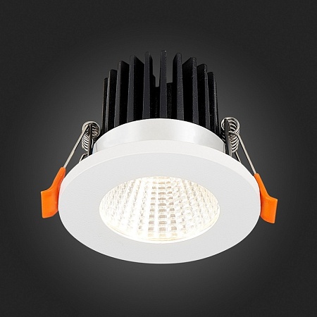 Св-к встр. Белый LED 1*10W 4000K 900Lm Ra>90 38° IP20 D80xH60 170-240V ST704.548.10 - фото