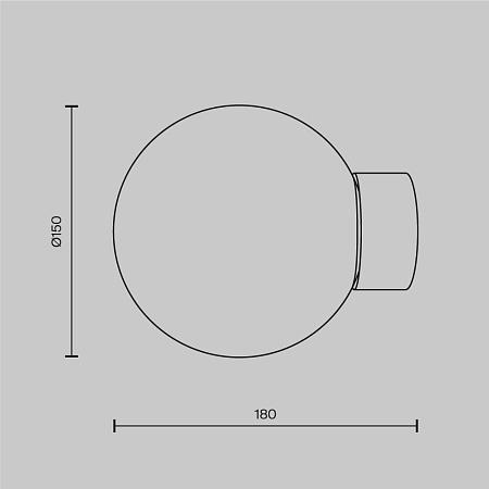 Настенный светильник (бра) Maytoni Basic form MOD321WL-01G1 - фото